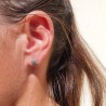 boucles d'oreilles marcassite