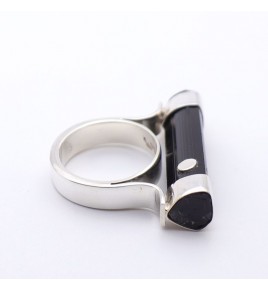 bague noire femme
