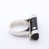 bague noire femme