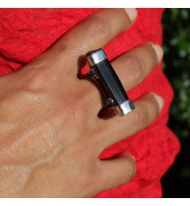 bague tourmaline noire femme