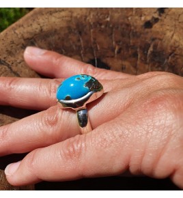 bague turquoise argent