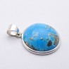 pendentif turquoise homme