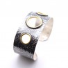 bracelet manchette argent femme