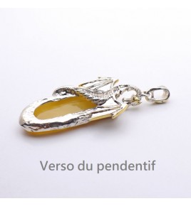 pendentif dragon argent
