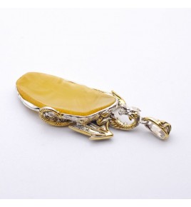 pendentif dragon ambre