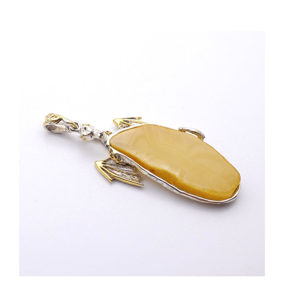 pendentif dragon pierre