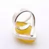 bague ambre et argent