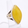 bague ambre jaune argent