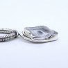 pendentif argent avec pierre brute