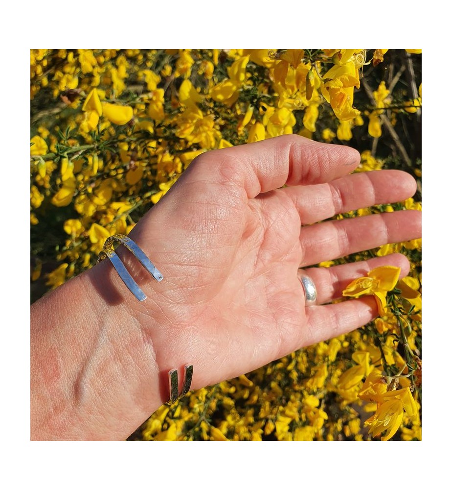 bracelet jonc argent femme