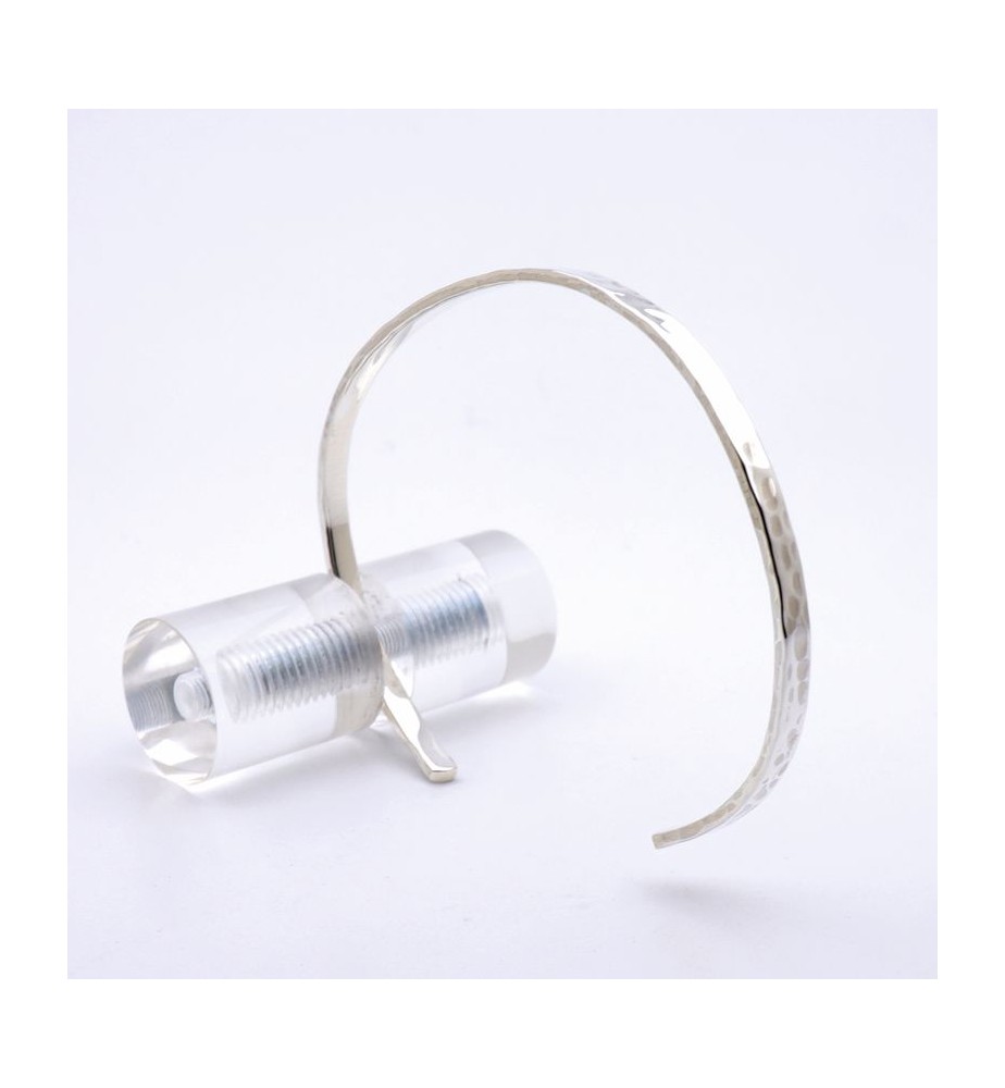 bracelet jonc argent massif