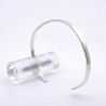 bracelet jonc argent massif