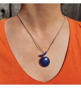 pendentif lapis lazuli femme