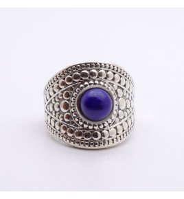 bague lapis lazuli argent