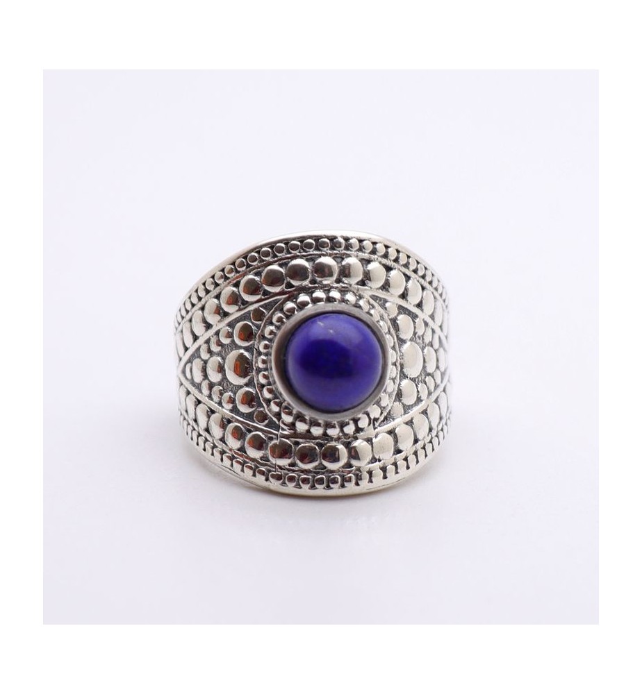 bague lapis lazuli argent
