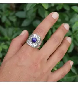 bague lapis lazuli femme