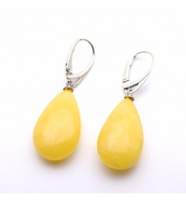 boucles d'oreilles ambre