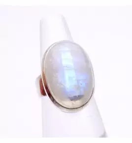 bague pierre de lune argent 925