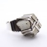 bague pyrite homme