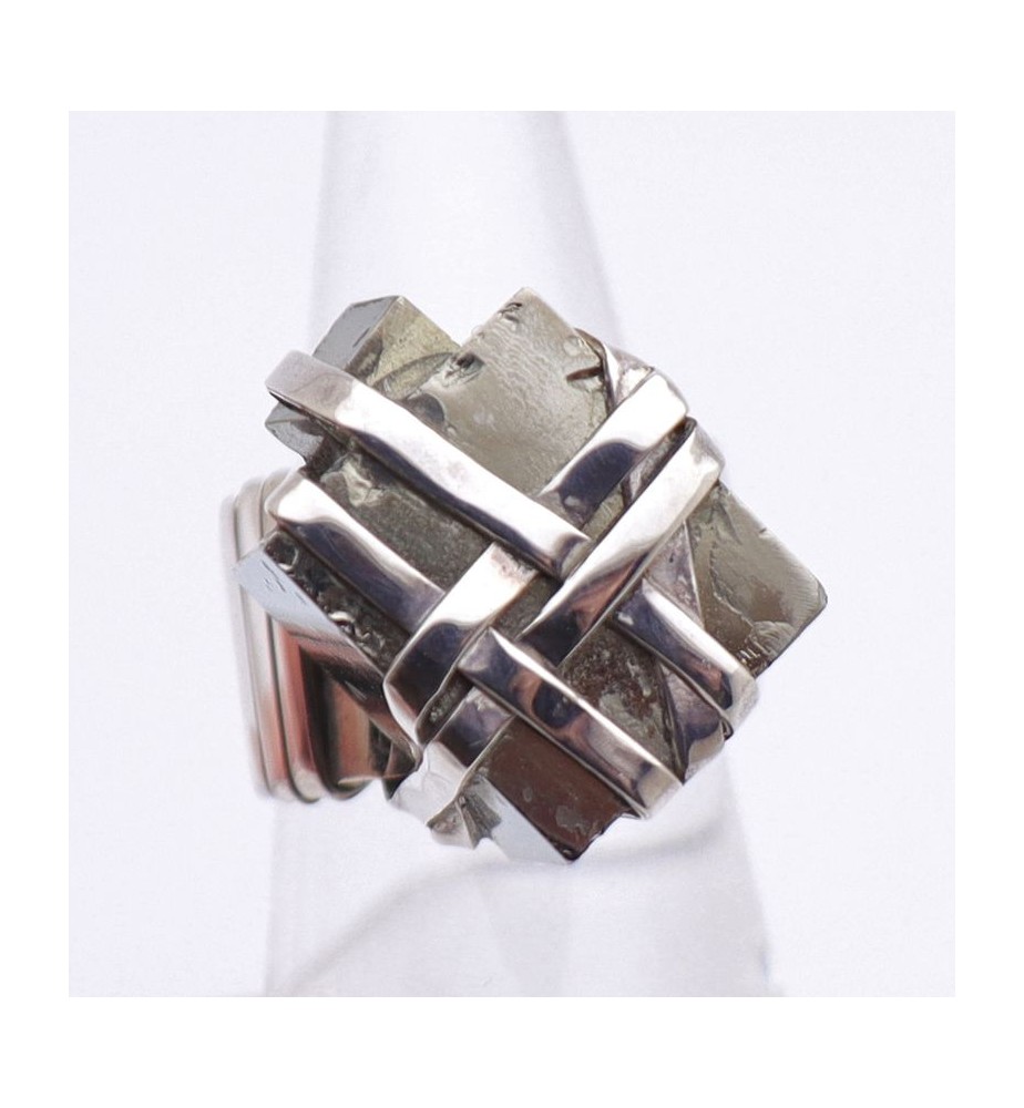 bague pyrite pierre