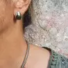 boucles d'oreilles pyrite