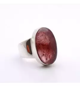 bague tourmaline rose