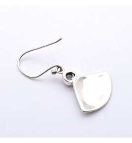 boucles d'oreilles argent labradorite