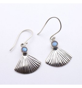 boucles d'oreilles labradorite