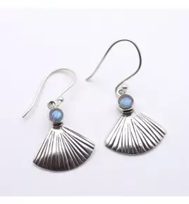 boucles d'oreilles labradorite