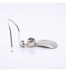 labradorite boucle d'oreille