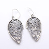 boucles d'oreilles argent pendantes