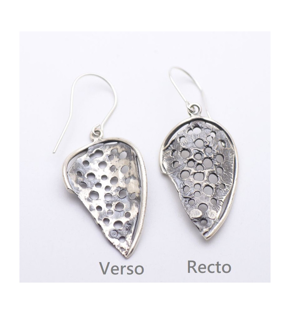 boucles d'oreilles argent originales