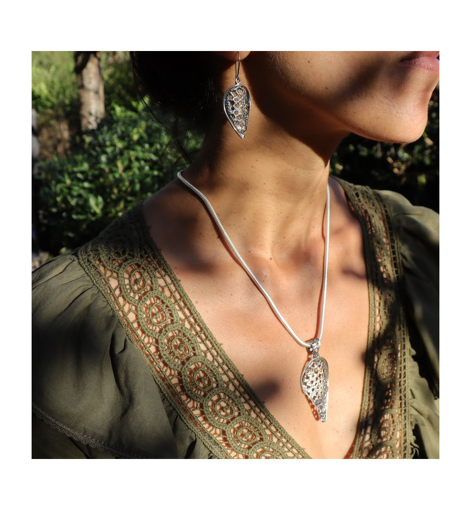 boucles d'oreilles argent ethniques