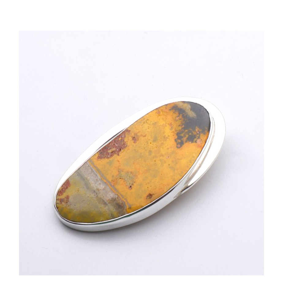 pendentif argent et pierre