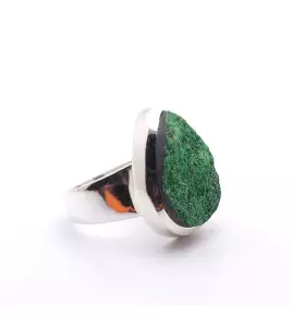 bague uvarovite vert
