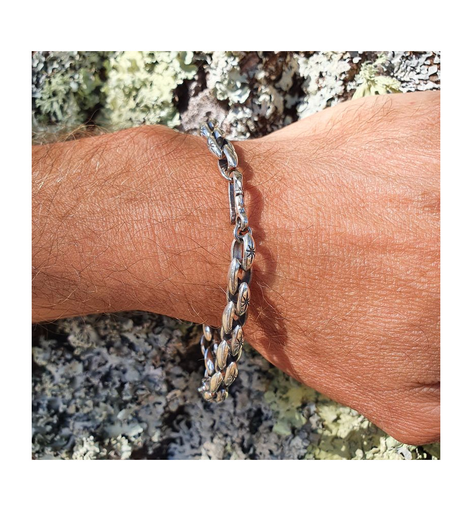 bracelet argent homme