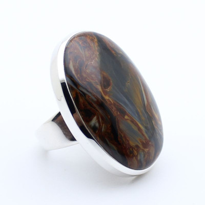 bague pierre naturelle argent