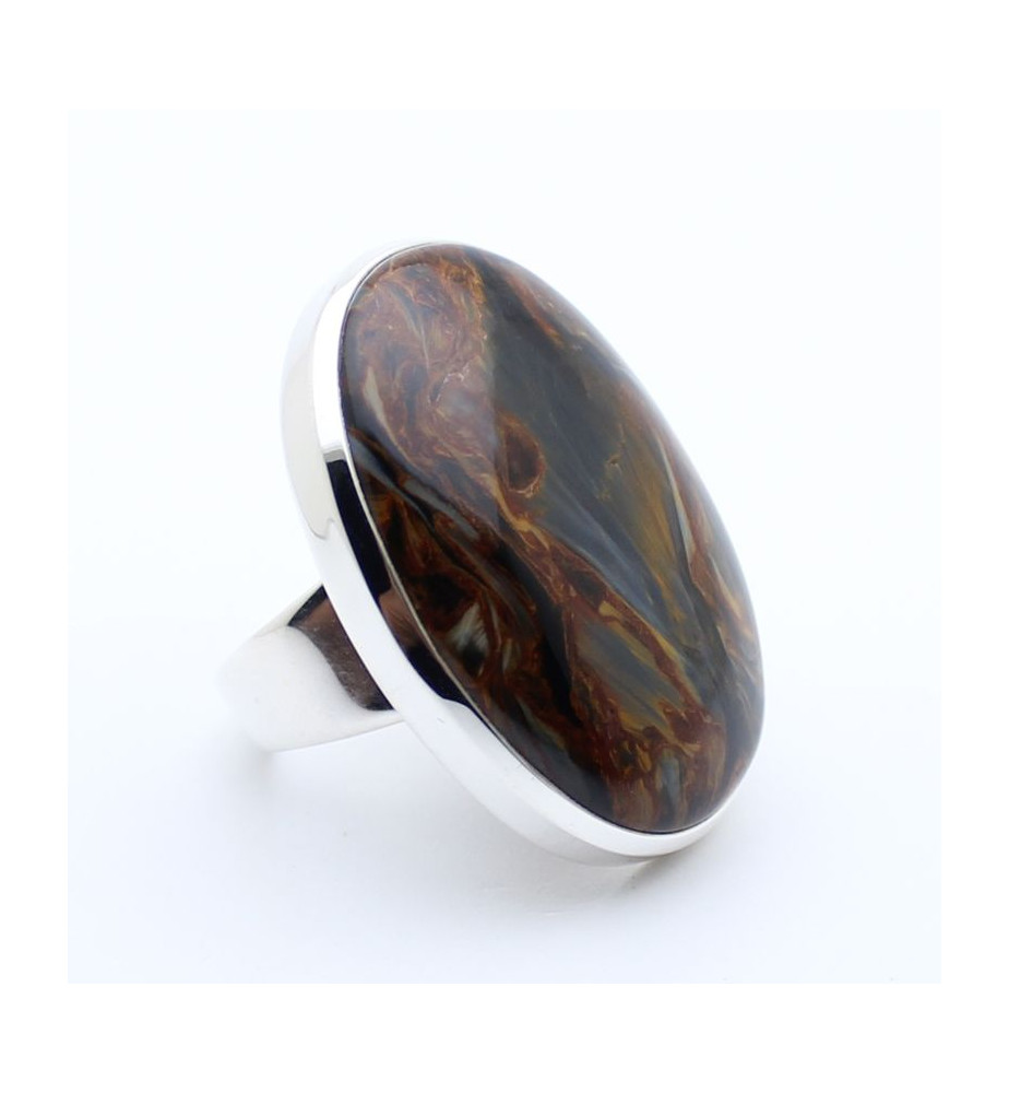 bague pierre naturelle argent