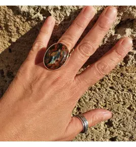bague pierre naturelle originale