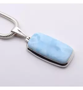 pendentif larimar argent