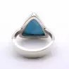 bague argent pierre bleu clair