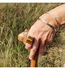 bague oeil de tigre femme