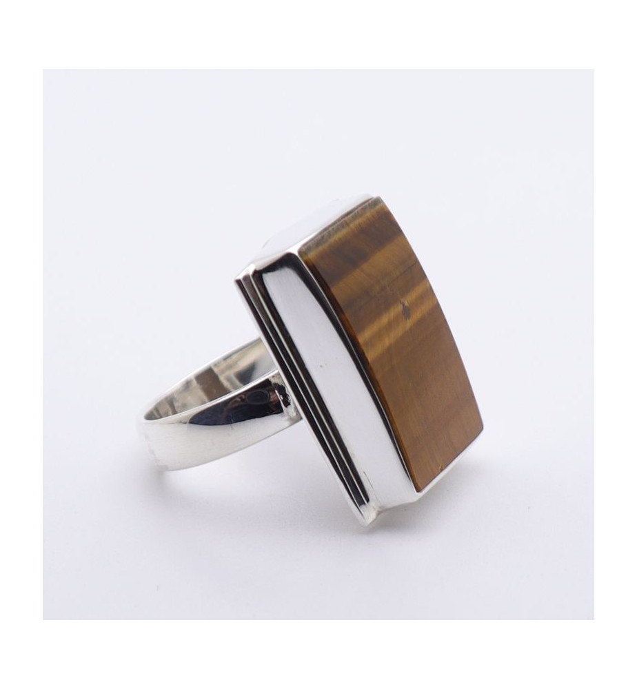 bague oeil de tigre pour homme