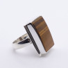 bague oeil de tigre pour homme