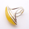 bague argent ambre femme