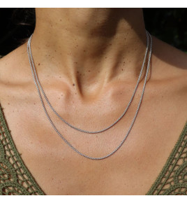 chaine argent fine homme