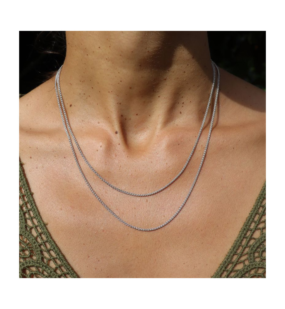 chaine argent fine homme