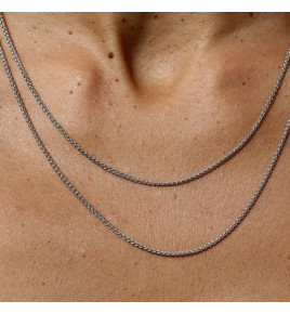 chaine argent femme 50 cm