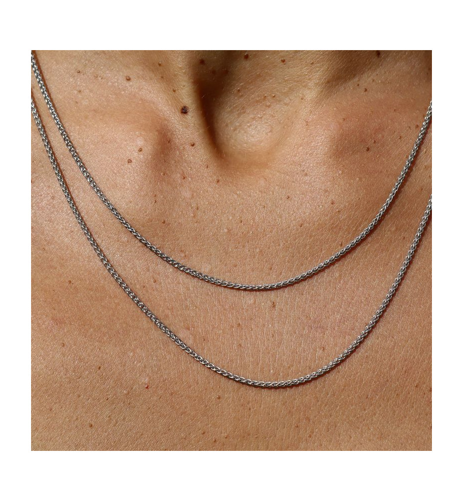 chaine argent femme 50 cm