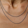 chaine argent femme 50 cm